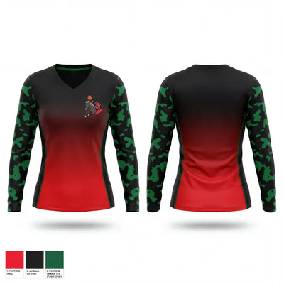 Sleepy Hollow High School Softball 63999687 Women's Long Sleeve V-neck Shirt - 1