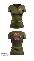 Headquarters And Service Battalion Henderson Hall 22303436 Women's Short Sleeve V-neck Shirt - 21