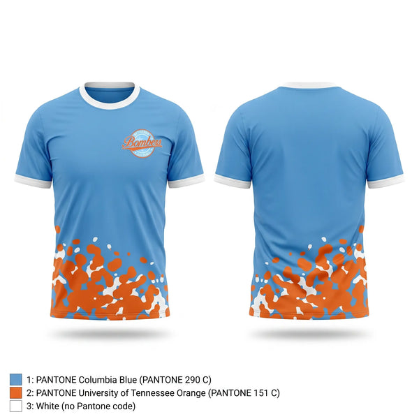 Short Sleeve Performance Shirt, Bethesda Bombers, Softball, Teamtime, Team time, sublimation, custom sports apparel, team uniforms, spirit wear, spiritwear, sports uniforms, custom shirts, team store, custom team store, fundraiser sports, apparel fundraiser
