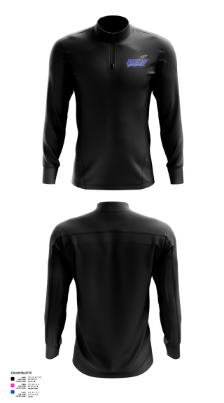 Quarter Zip Jacket, Warriors, Women's Basketball, Teamtime, Team time, sublimation, custom sports apparel, team uniforms, spirit wear, spiritwear, sports uniforms, custom shirts, team store, custom team store, fundraiser sports, apparel fundraiser