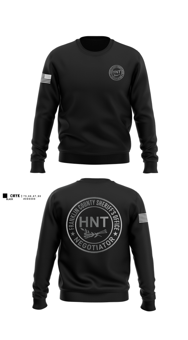 Crew Neck Sweatshirt, FCSO HNT, Police, Teamtime, Team time, sublimation, custom sports apparel, team uniforms, spirit wear, spiritwear, sports uniforms, custom shirts, team store, custom team store, fundraiser sports, apparel fundraiser