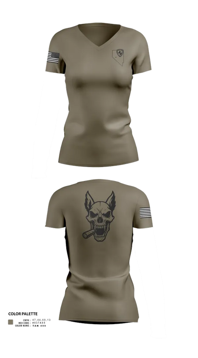 NAS Fallon K9 3245056 Women's Short Sleeve V-neck Shirt - 22