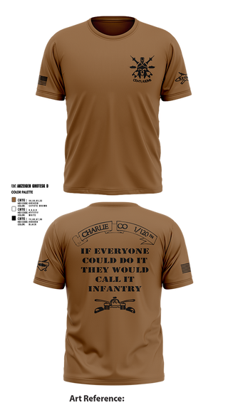 Short Sleeve Performance Shirt, Charlie Co, Army, Teamtime, Team time, sublimation, custom sports apparel, team uniforms, spirit wear, spiritwear, sports uniforms, custom shirts, team store, custom team store, fundraiser sports, apparel fundraiser
