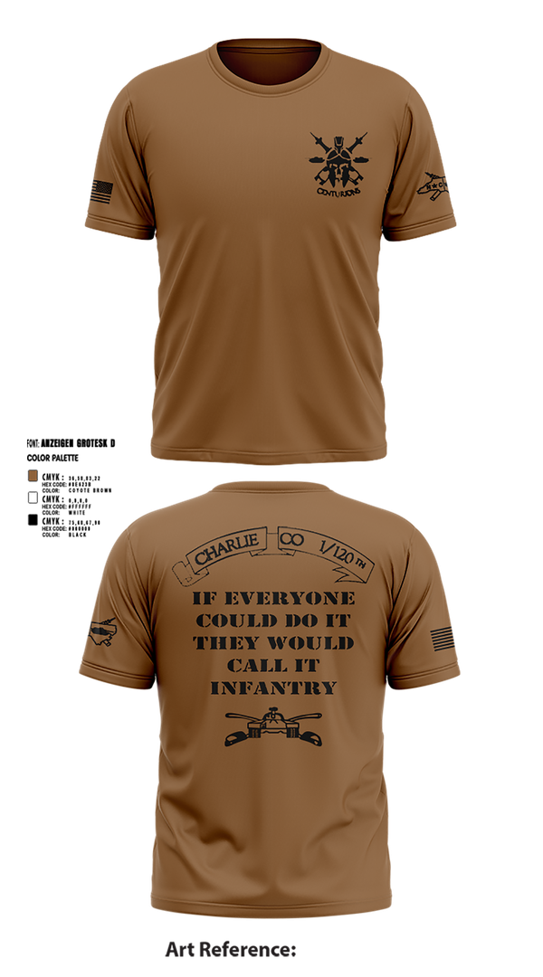 Short Sleeve Performance Shirt, Charlie Co, Army, Teamtime, Team time, sublimation, custom sports apparel, team uniforms, spirit wear, spiritwear, sports uniforms, custom shirts, team store, custom team store, fundraiser sports, apparel fundraiser