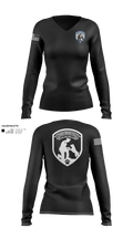 Police Helping Paws 66972550 Women's Long Sleeve V-neck Shirt - 21