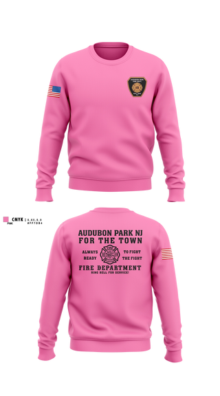 Crew Neck Sweatshirt, Audubon, Fire Department, Teamtime, Team time, sublimation, custom sports apparel, team uniforms, spirit wear, spiritwear, sports uniforms, custom shirts, team store, custom team store, fundraiser sports, apparel fundraiser