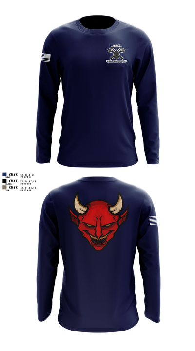 D Co 3-47 75831418 Long Sleeve Performance Shirt 101