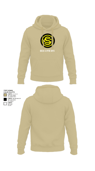 Hoodie, OCS 117th RTI, National Guard, Teamtime, Team time, sublimation, custom sports apparel, team uniforms, spirit wear, spiritwear, sports uniforms, custom shirts, team store, custom team store, fundraiser sports, apparel fundraiser