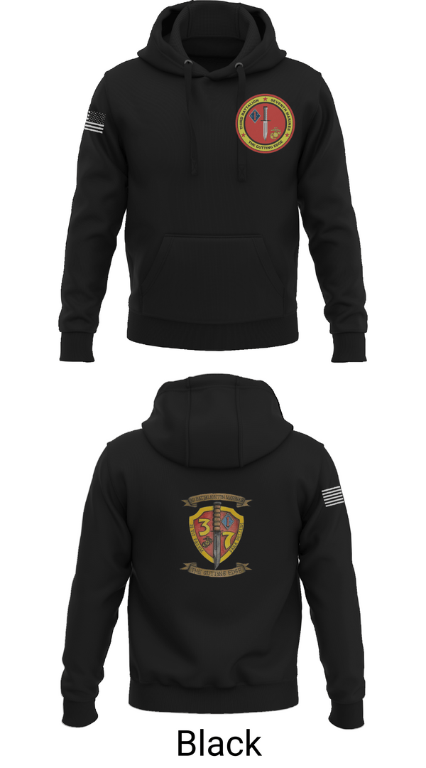 Hoodie, 3rd Battalion 7th Marines, Marines, Teamtime, Team time, sublimation, custom sports apparel, team uniforms, spirit wear, spiritwear, sports uniforms, custom shirts, team store, custom team store, fundraiser sports, apparel fundraiser