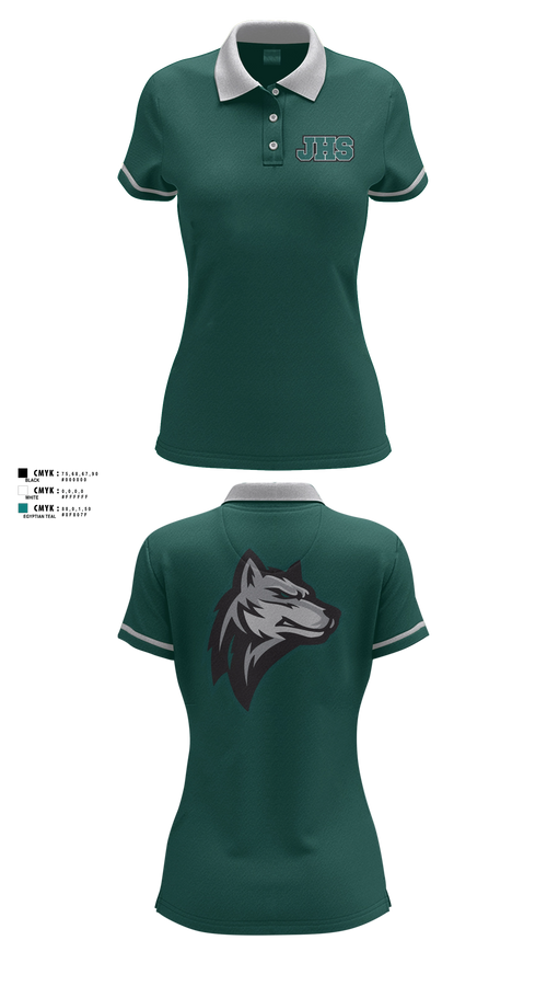 Womens Short Sleeve Performance Polo, Jackson Dance, Cheer, Teamtime, Team time, sublimation, custom sports apparel, team uniforms, spirit wear, spiritwear, sports uniforms, custom shirts, team store, custom team store, fundraiser sports, apparel fundraiser