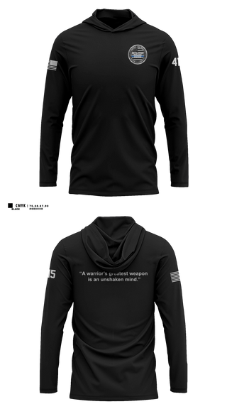 Long Sleeve hooded sunshirt, Boylston Police Gear, Police, Teamtime, Team time, sublimation, custom sports apparel, team uniforms, spirit wear, spiritwear, sports uniforms, custom shirts, team store, custom team store, fundraiser sports, apparel fundraiser