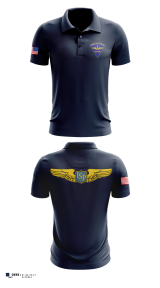 Short Sleeve Performance Polo, Indiana State Police Aviation Unit, Police, Teamtime, Team time, sublimation, custom sports apparel, team uniforms, spirit wear, spiritwear, sports uniforms, custom shirts, team store, custom team store, fundraiser sports, apparel fundraiser