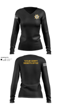 Taylor County Sheriffs Office 2243013 Women's Long Sleeve V-neck Shirt - 100