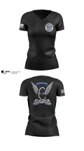 Windsor PD Traffic Unit 15441885 Women's Short Sleeve V-neck Shirt - 1