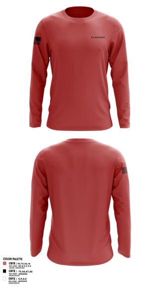 Long Sleeve Performance Shirt, F/1 AVN REGT, , Teamtime, Team time, sublimation, custom sports apparel, team uniforms, spirit wear, spiritwear, sports uniforms, custom shirts, team store, custom team store, fundraiser sports, apparel fundraiser
