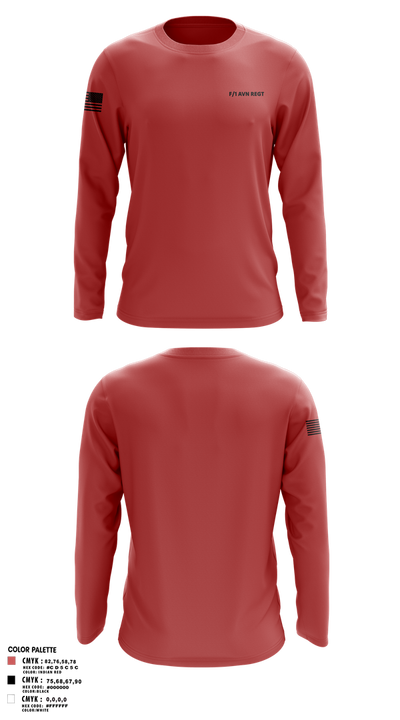 F/1 AVN REGT 18054973 Long Sleeve Performance Shirt 5