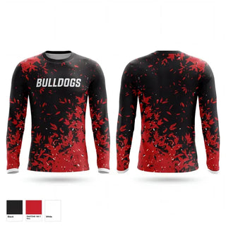 Long Sleeve Performance Shirt, Bulldogs, Baseball, Teamtime, Team time, sublimation, custom sports apparel, team uniforms, spirit wear, spiritwear, sports uniforms, custom shirts, team store, custom team store, fundraiser sports, apparel fundraiser