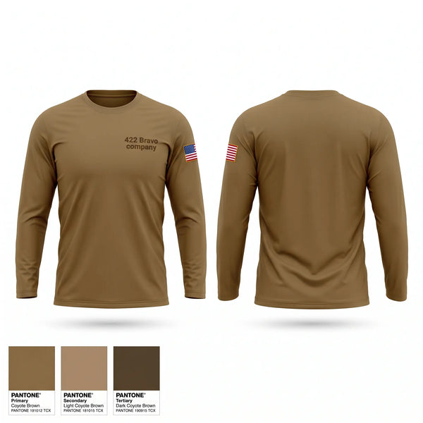 Long Sleeve Performance Shirt, 422 Bravo company, Army, Teamtime, Team time, sublimation, custom sports apparel, team uniforms, spirit wear, spiritwear, sports uniforms, custom shirts, team store, custom team store, fundraiser sports, apparel fundraiser
