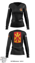 Alpha Battery 5-52 BN 25467873 Women's Long Sleeve V-neck Shirt - 3