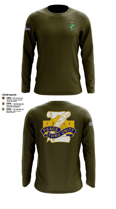 Bravo Company 1-210th 89821886 Long Sleeve Performance Shirt 1
