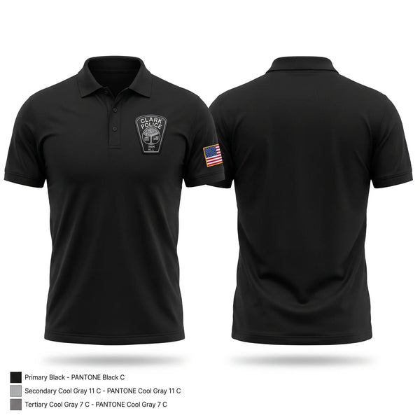 Short Sleeve Performance Polo, Clark DB, Police, Teamtime, Team time, sublimation, custom sports apparel, team uniforms, spirit wear, spiritwear, sports uniforms, custom shirts, team store, custom team store, fundraiser sports, apparel fundraiser