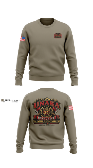 Crew Neck Sweatshirt, Unaka Volunteer Fire Department, Fire Department, Teamtime, Team time, sublimation, custom sports apparel, team uniforms, spirit wear, spiritwear, sports uniforms, custom shirts, team store, custom team store, fundraiser sports, apparel fundraiser