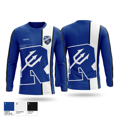 Reading Blue Devils Long Sleeve Performance Shirt 1