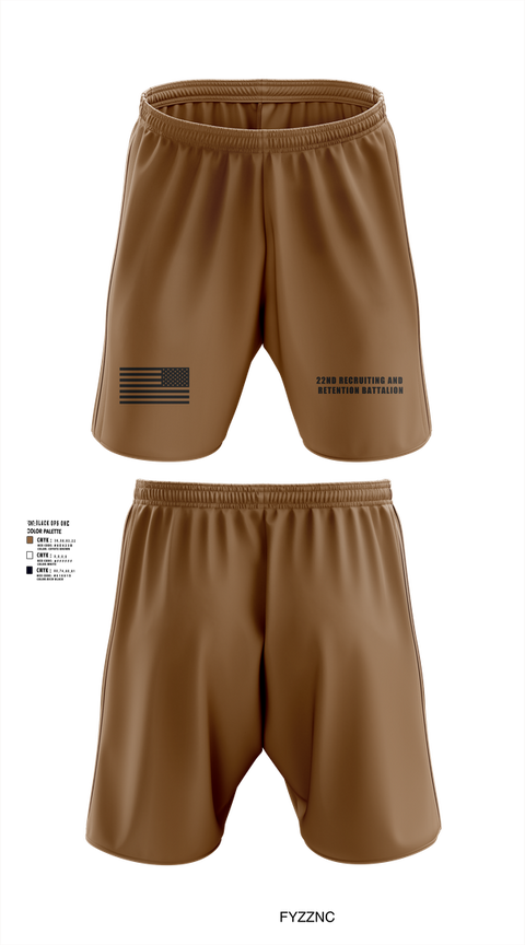 Athletic Shorts With Pockets, 22nd Recruiting and Retention Battalion, , Teamtime, Team time, sublimation, custom sports apparel, team uniforms, spirit wear, spiritwear, sports uniforms, custom shirts, team store, custom team store, fundraiser sports, apparel fundraiser