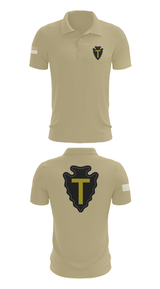 Short Sleeve Performance Polo, B CO 3-141, Army, Teamtime, Team time, sublimation, custom sports apparel, team uniforms, spirit wear, spiritwear, sports uniforms, custom shirts, team store, custom team store, fundraiser sports, apparel fundraiser