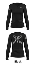 Bessemer White Sox 5262418 Women's Long Sleeve V-neck Shirt - 23