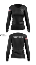 Lincoln County Narcotics 81046896 Women's Long Sleeve V-neck Shirt - 22