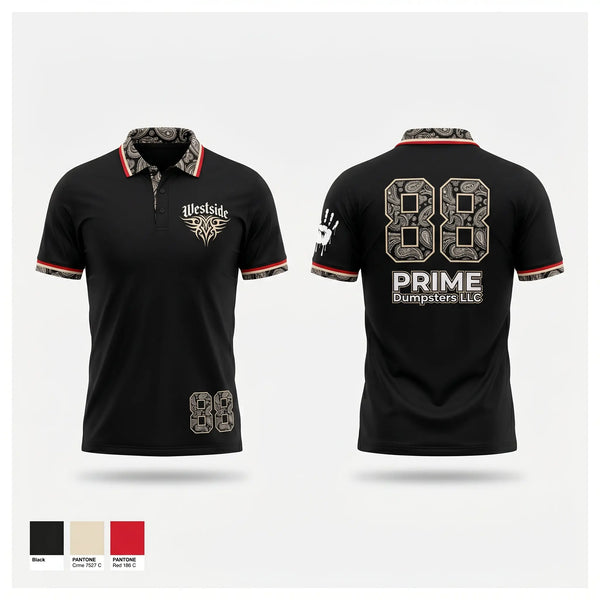 Short Sleeve Performance Polo, Westside, Softball, Teamtime, Team time, sublimation, custom sports apparel, team uniforms, spirit wear, spiritwear, sports uniforms, custom shirts, team store, custom team store, fundraiser sports, apparel fundraiser