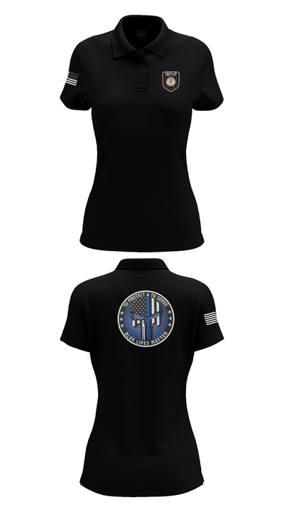 Policía Municipal de Carolina 96327149 Women's Short Sleeve Performance Polo  - 33