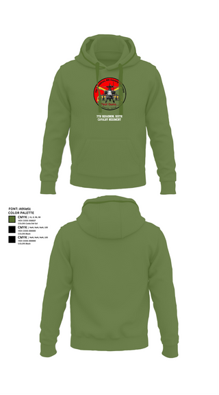 Hoodie, 7th Squadron, Sixth Cavalry Regiment, , Teamtime, Team time, sublimation, custom sports apparel, team uniforms, spirit wear, spiritwear, sports uniforms, custom shirts, team store, custom team store, fundraiser sports, apparel fundraiser