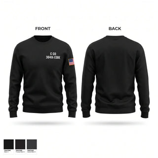 Crew Neck Sweatshirt, C CO, 304th ESB-E, Army, Teamtime, Team time, sublimation, custom sports apparel, team uniforms, spirit wear, spiritwear, sports uniforms, custom shirts, team store, custom team store, fundraiser sports, apparel fundraiser