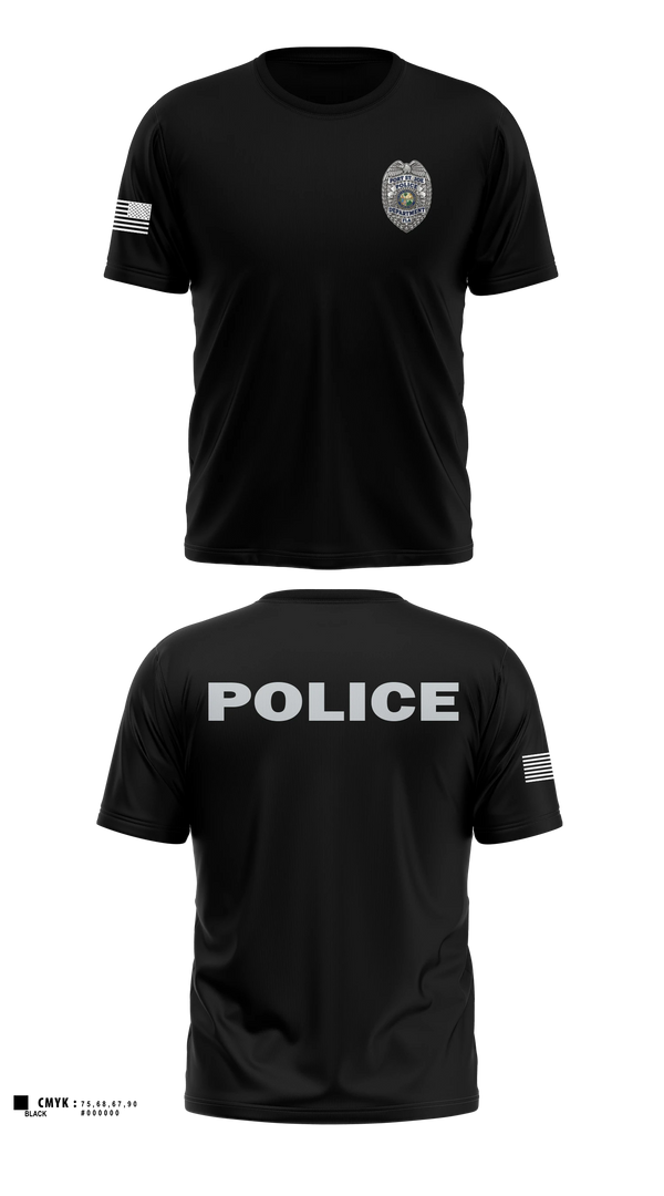 Port St. Joe Police Department Old School Cotton Feel Shirt - 6