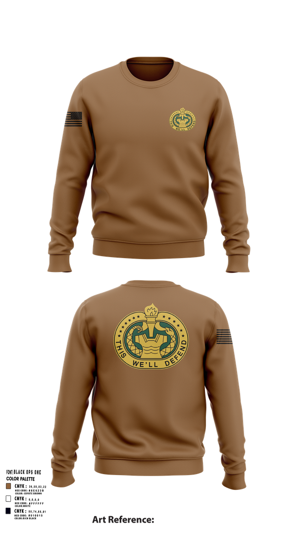 Crew Neck Sweatshirt, E Co 3-330th, , Teamtime, Team time, sublimation, custom sports apparel, team uniforms, spirit wear, spiritwear, sports uniforms, custom shirts, team store, custom team store, fundraiser sports, apparel fundraiser