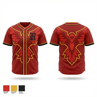 Full Button Baseball Jersey, RedHawks, Baseball, Teamtime, Team time, sublimation, custom sports apparel, team uniforms, spirit wear, spiritwear, sports uniforms, custom shirts, team store, custom team store, fundraiser sports, apparel fundraiser