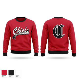 Crew Neck Sweatshirt, Chiefs, Baseball, Teamtime, Team time, sublimation, custom sports apparel, team uniforms, spirit wear, spiritwear, sports uniforms, custom shirts, team store, custom team store, fundraiser sports, apparel fundraiser