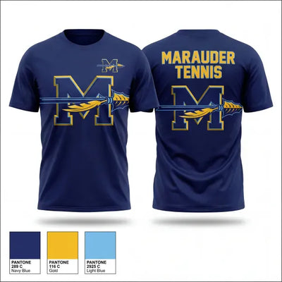 Monache High School Tennis 60800672 Old School Cotton Feel Shirt - 1