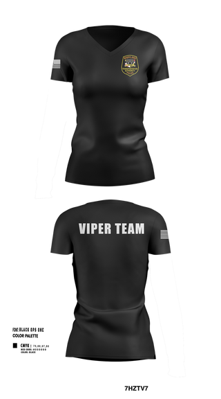 Womens Short Sleeve Vneck Shirt, VIPER TEAM, Police, Teamtime, Team time, sublimation, custom sports apparel, team uniforms, spirit wear, spiritwear, sports uniforms, custom shirts, team store, custom team store, fundraiser sports, apparel fundraiser