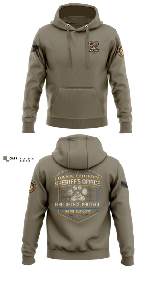 Hoodie, Dane County K9, Police, Teamtime, Team time, sublimation, custom sports apparel, team uniforms, spirit wear, spiritwear, sports uniforms, custom shirts, team store, custom team store, fundraiser sports, apparel fundraiser