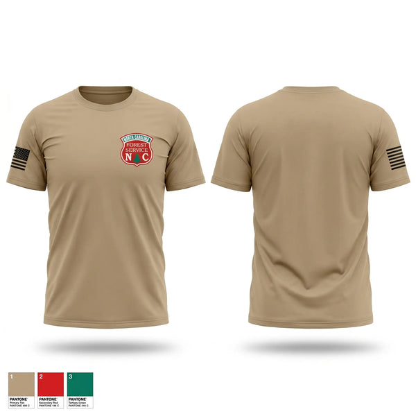 Old School Cotton Feel Shirt, North Carolina Forest Service, Fire Department, Teamtime, Team time, sublimation, custom sports apparel, team uniforms, spirit wear, spiritwear, sports uniforms, custom shirts, team store, custom team store, fundraiser sports, apparel fundraiser