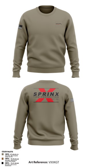 Crew Neck Sweatshirt, SPRINX FIRE PROTECTION, , Teamtime, Team time, sublimation, custom sports apparel, team uniforms, spirit wear, spiritwear, sports uniforms, custom shirts, team store, custom team store, fundraiser sports, apparel fundraiser