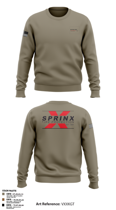 SPRINX FIRE PROTECTION 22334846 Crew Neck Sweatshirt - 1