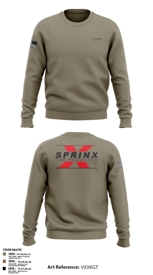 Crew Neck Sweatshirt, SPRINX FIRE PROTECTION, , Teamtime, Team time, sublimation, custom sports apparel, team uniforms, spirit wear, spiritwear, sports uniforms, custom shirts, team store, custom team store, fundraiser sports, apparel fundraiser