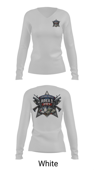 Womens Long Sleeve Vneck Shirt, Priority Response Team, Police, Teamtime, Team time, sublimation, custom sports apparel, team uniforms, spirit wear, spiritwear, sports uniforms, custom shirts, team store, custom team store, fundraiser sports, apparel fundraiser
