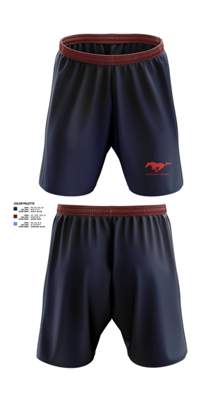Athletic Shorts With Pockets, Tulare Western Mustangs, Tennis, Teamtime, Team time, sublimation, custom sports apparel, team uniforms, spirit wear, spiritwear, sports uniforms, custom shirts, team store, custom team store, fundraiser sports, apparel fundraiser