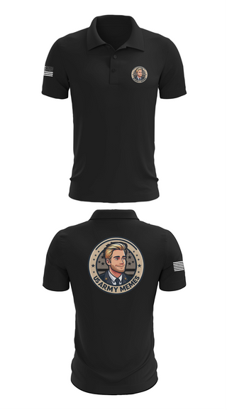 Short Sleeve Performance Polo, U.S Army memes, , Teamtime, Team time, sublimation, custom sports apparel, team uniforms, spirit wear, spiritwear, sports uniforms, custom shirts, team store, custom team store, fundraiser sports, apparel fundraiser