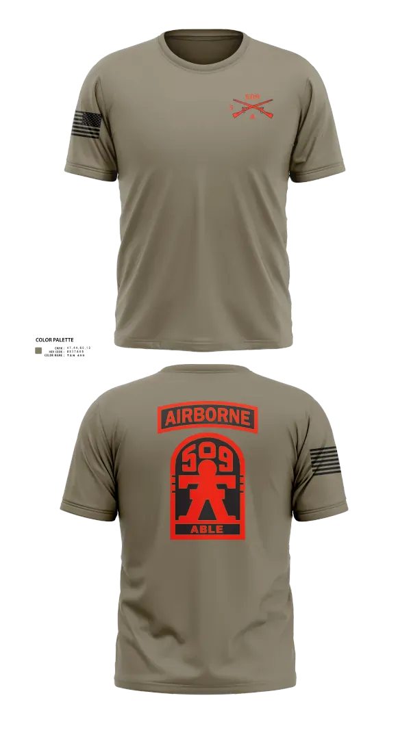Short Sleeve Performance Shirt, 3-509th Parachute Infantry BN Able Nation, , Teamtime, Team time, sublimation, custom sports apparel, team uniforms, spirit wear, spiritwear, sports uniforms, custom shirts, team store, custom team store, fundraiser sports, apparel fundraiser